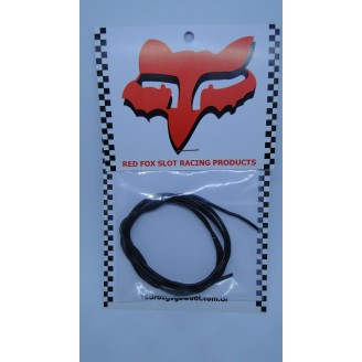 Fio  Extrafino para motor em Silicone Preto 1m